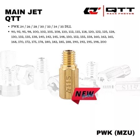 Main jet spuyer QTT PWK PJ PWM MAIN JET PWK MZU