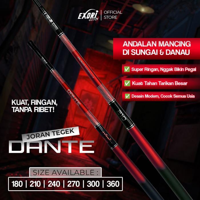 JORAN TEGEK EXORI DANTE MICRO RUAS 40cm ringan lentur 180-360