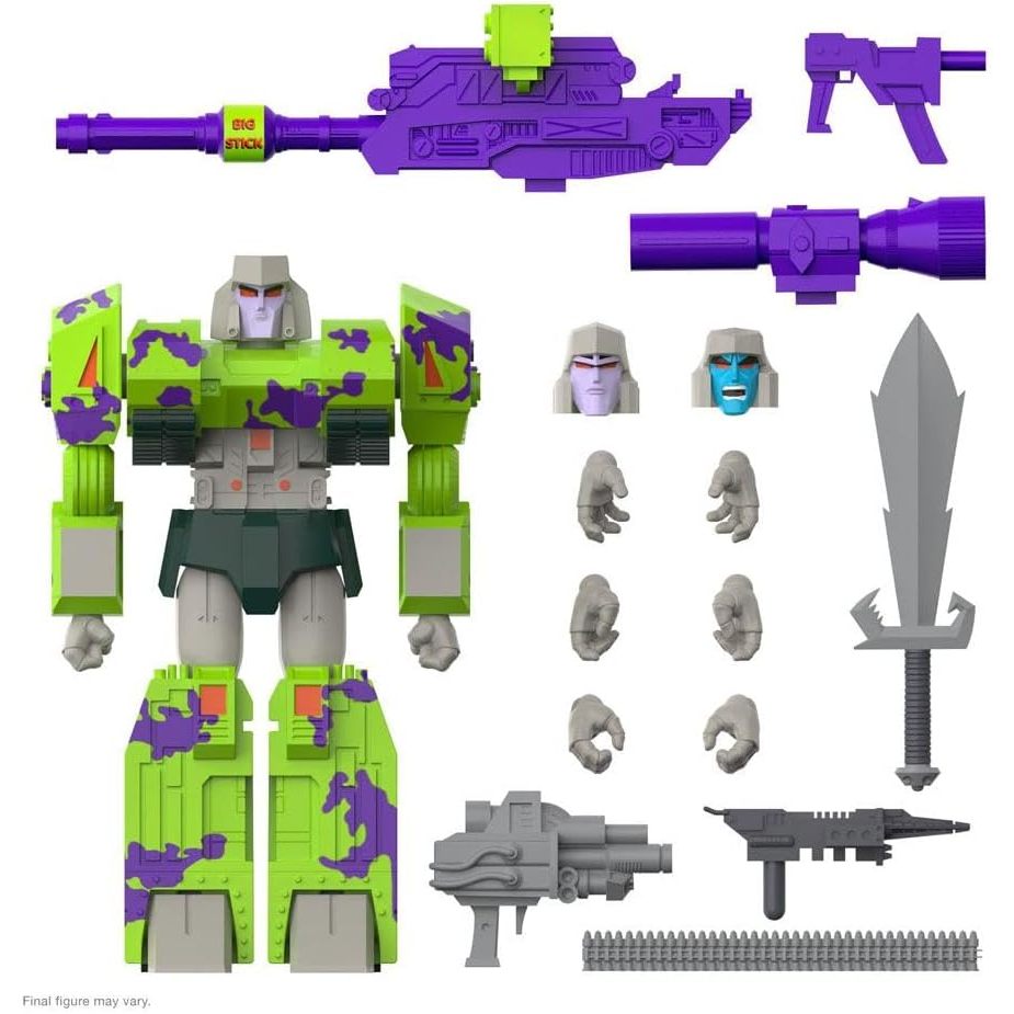 SUPER7 ULTIMATES TRANSFORMERS MEGATRON (G2 COMIC) - FIGUR AKSI TRANSFORMERS 7" DENGAN AKSESORI