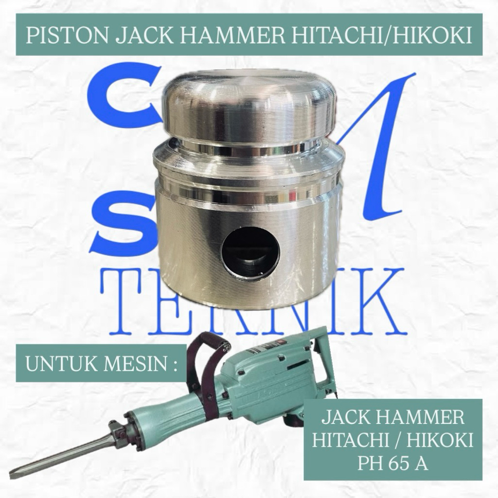 PISTON MESIN BOBOK BETON HITACHI PH 65 A SEHER JACK HAMMER HITACHI HIKOKI PH65