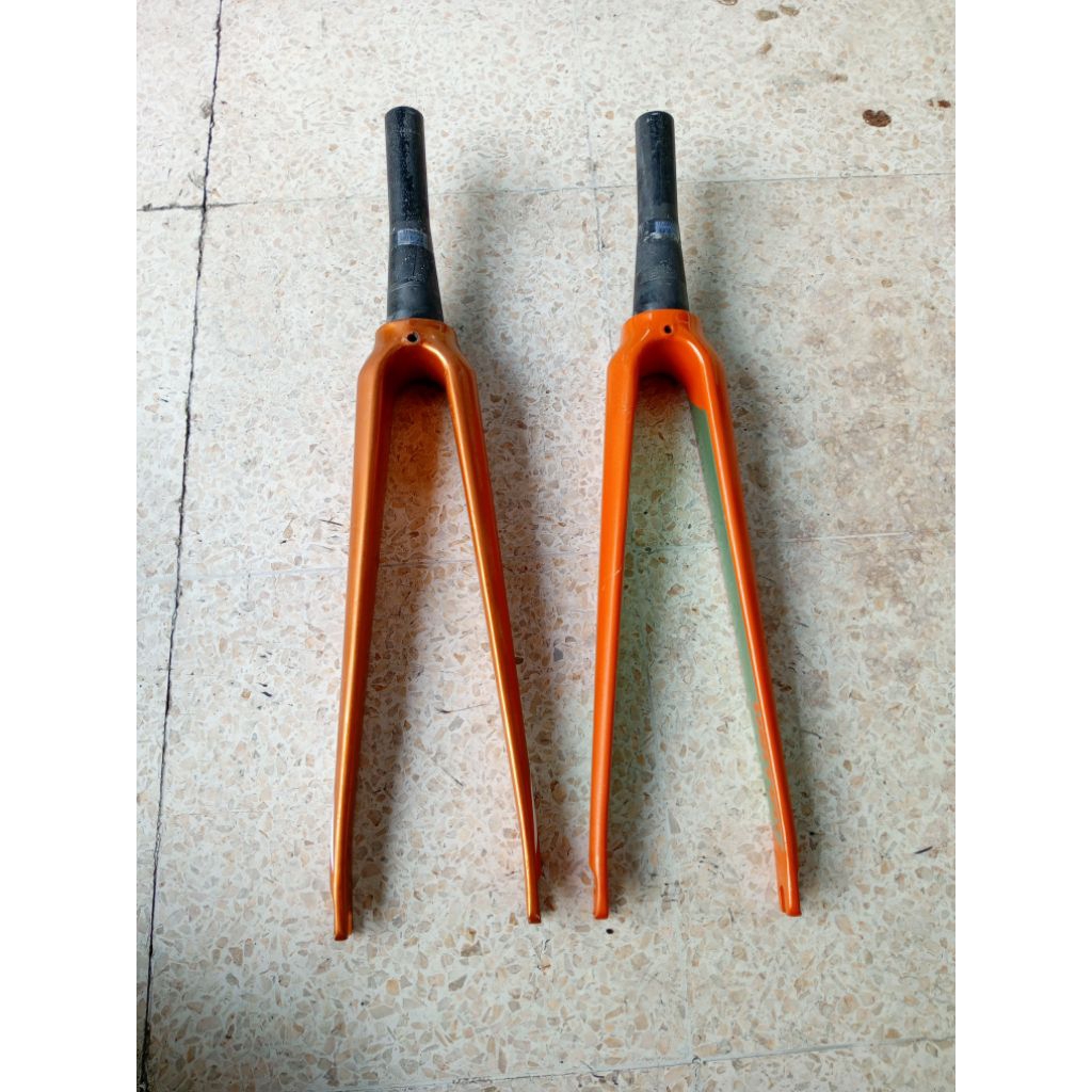 Fork balap road bike carbon ubrake tapper united