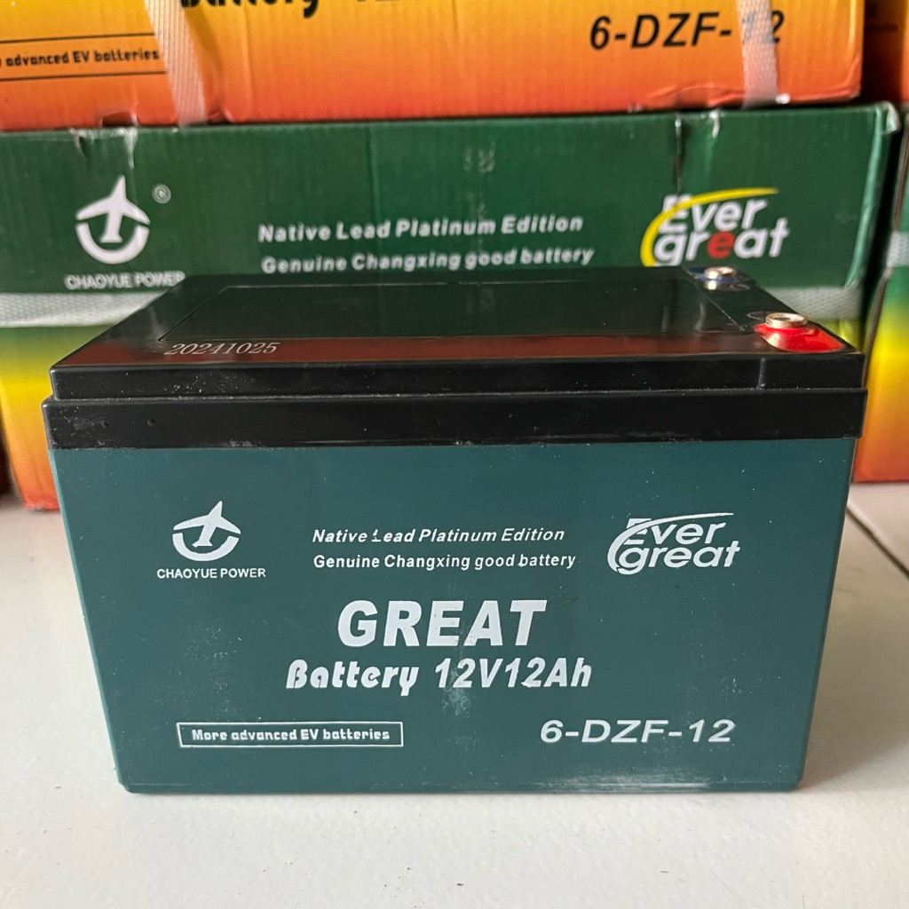 AKI SEPEDA LISTRIK 12V 12AH UNIVERSAL BISA UNTUK SEMUA JENIS MERK SEPEDA LISTRIK  EXOTIC UWINFLY GOD