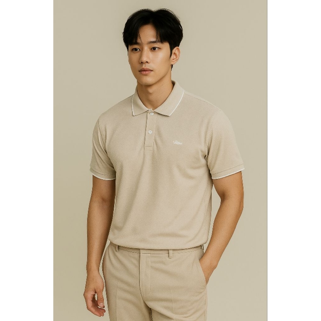 Remix Shirt Kemeja Cream Casual