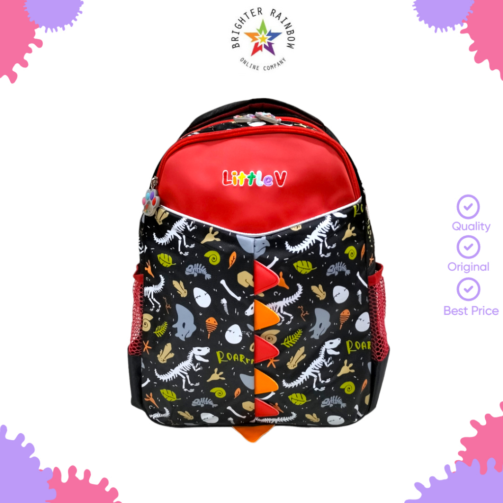 TAS LITTLE V 44623 MESOZOIKUM RANSEL SEKOLAH ANAK TK - SD LAKI LAKI / PEREMPUAN