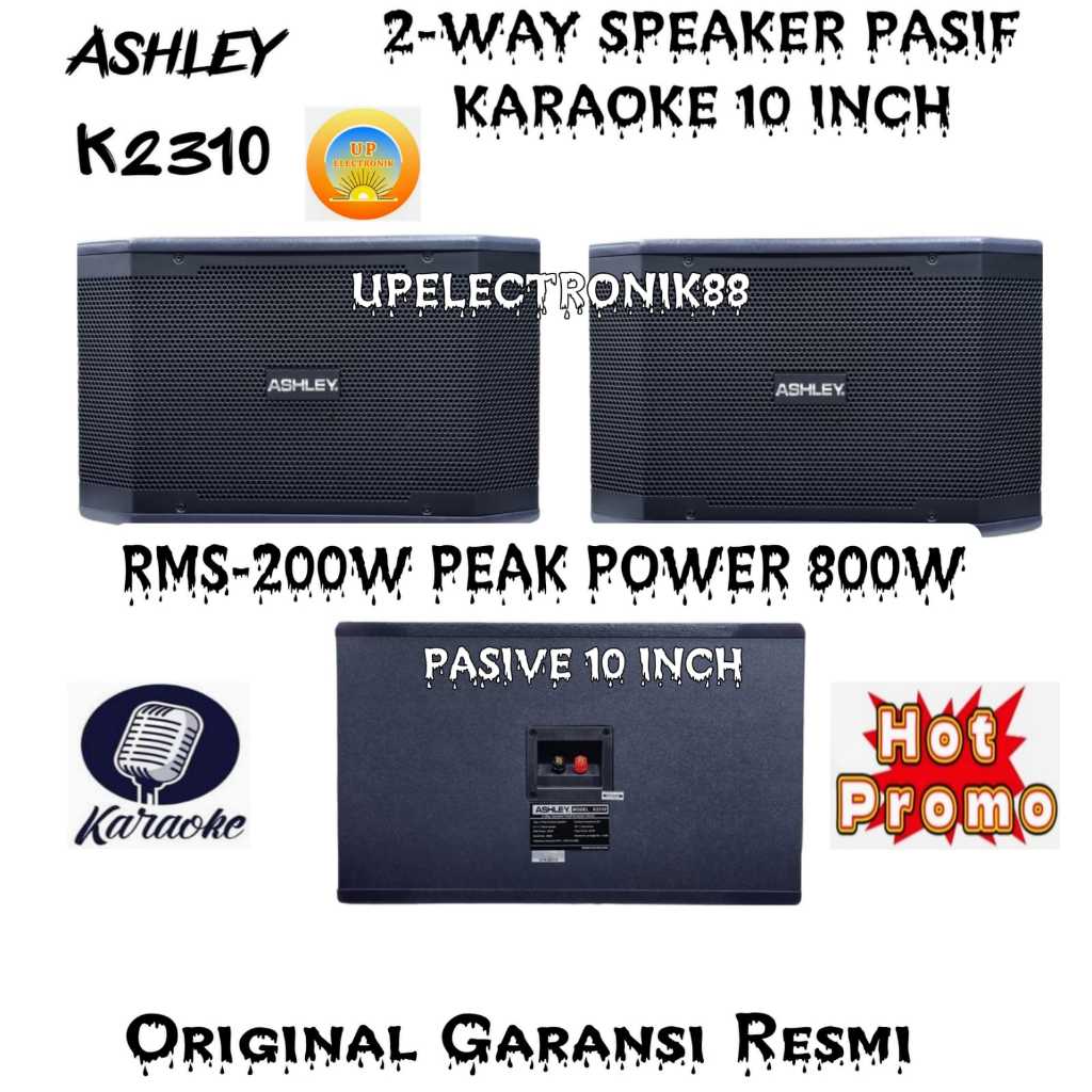 Speaker pasif 10 inch ASHLEY K2310 ASHLEY K 2310 original