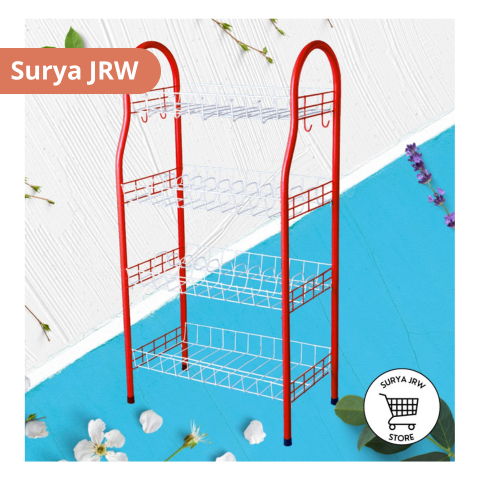 Rak Piring Naga Susun 4 / Rak Piring Naga Bahan Besi - RP741