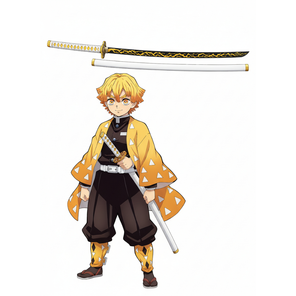 KATANA KAYU COSPLAY ZENITSU