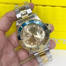 Invicta 30948 Men's Pro Diver Quartz Gold Tone Dial Bracelet Watch