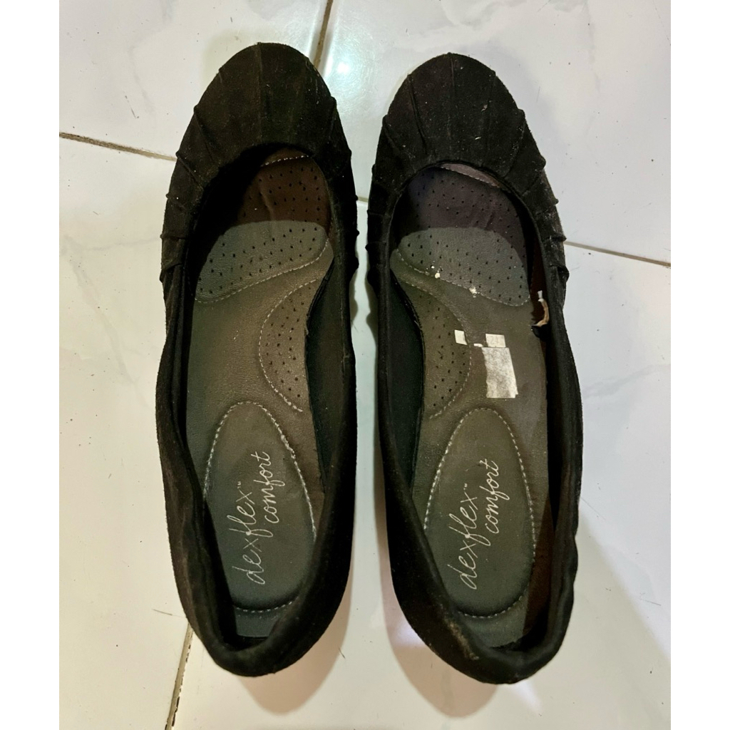 Dexflex Comfort Wedge Heels Black