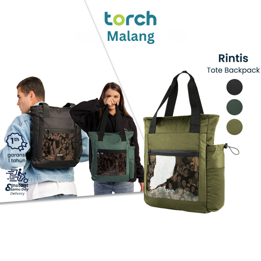 TORCH Rintis Tote Bag Backpack Kuliah Artwork Spesial Hari Merdeka