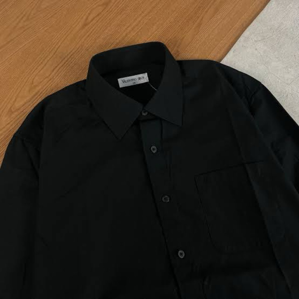 Vellano Rich | Kemeja Lengan Panjang Hitam