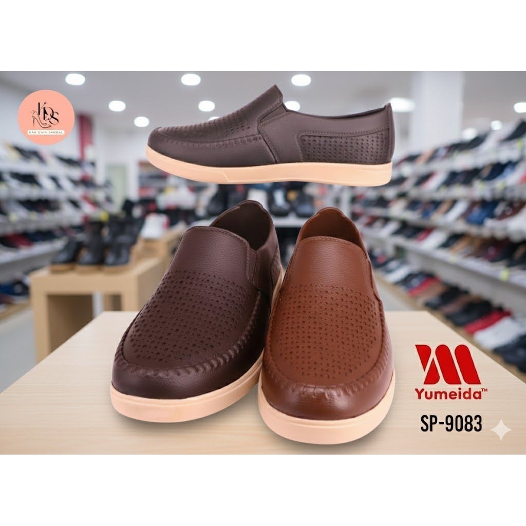 KDS | Yumeida SP-9083, Sepatu Pansus Karet Pria Dewasa/Sepatu Kerja Cowok Simple Casual
