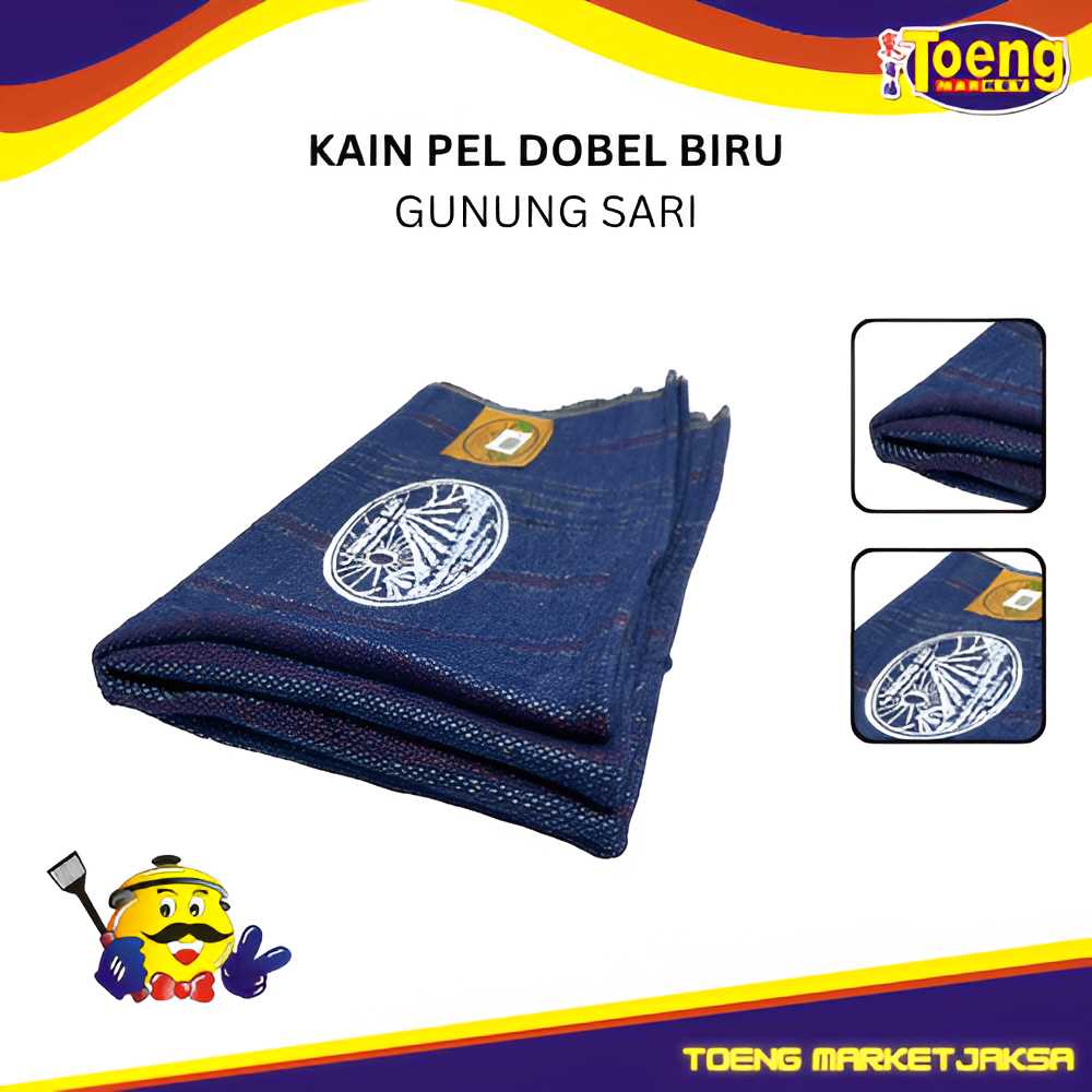 Kain Pel Double Biru - Pel Lantai - KAIN PEL DOBEL BIRU GUNUNG SARI