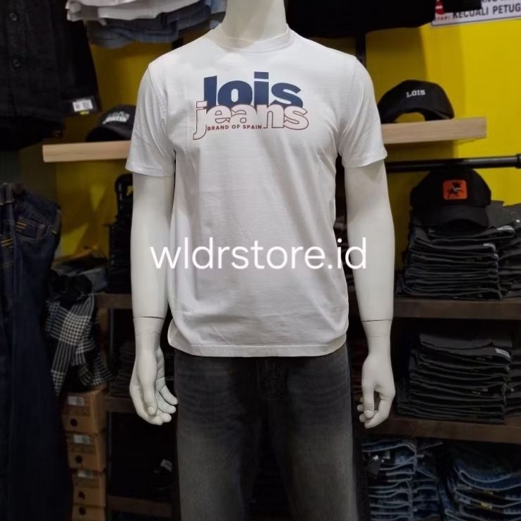 KAOS PRIA BRAND LOIS ORIGINAL 2437 WHITE