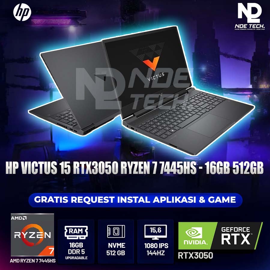 HP VICTUS 15 RTX3050 RYZEN 7 7445HS