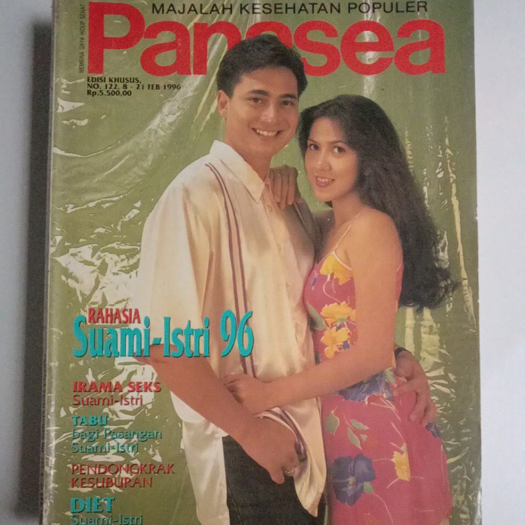 Majalah Panasea Tahun 1996 Cover Ivan (Semifinalis Coboy'87) & Vena (Semifinalis Gadsam'89)