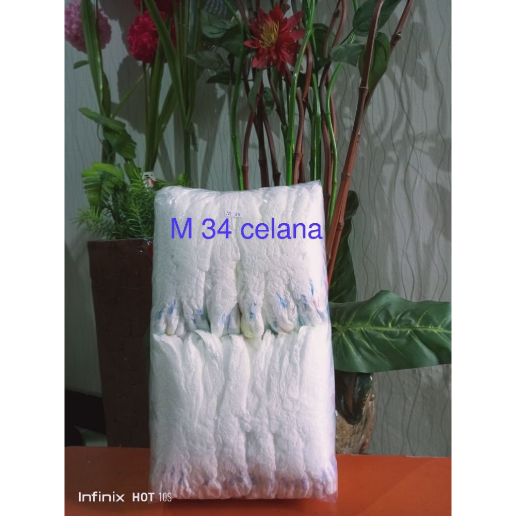 Pampers bayi curah premium type celana M34