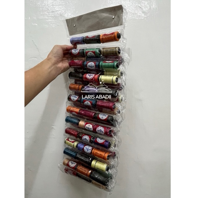Benang Jahit Flying Wheel Warna Benang Roda Isi 72 Pcs