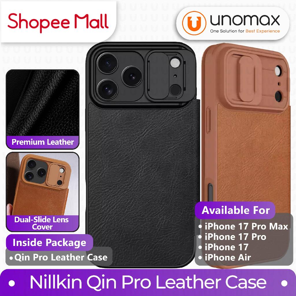 Case iPhone 17 Pro Max / 17 Pro / 17 / iPhone Air Nillkin Qin Pro Leather Flip Camera Cover Slide Ca