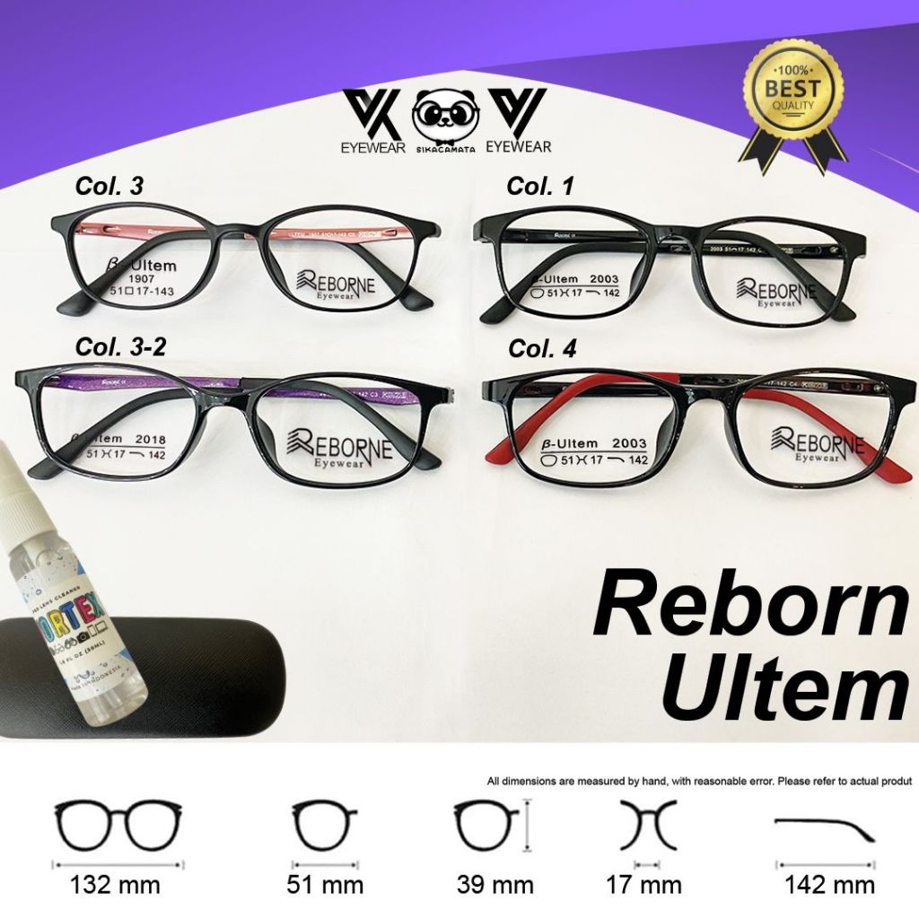 Kacamata REBORNE ori Premium Quality Lensa optik CR MC Photocromic Blueray Sunglass Bluecromic Korea