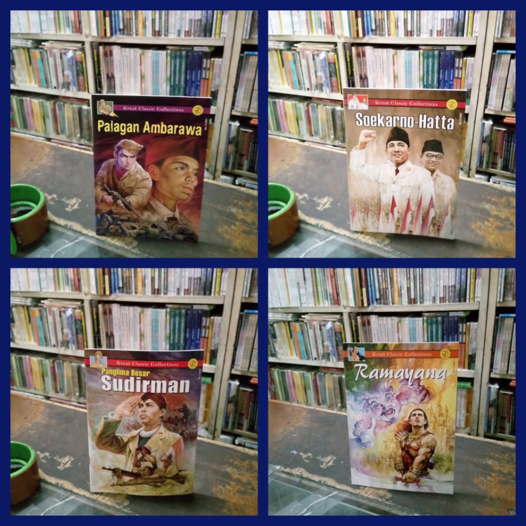 BUKU Paket PAHLAWAN NASIONAL : Great Classic Collections ( Cerita Bergambar )-Penulis Pustaka Lebah.