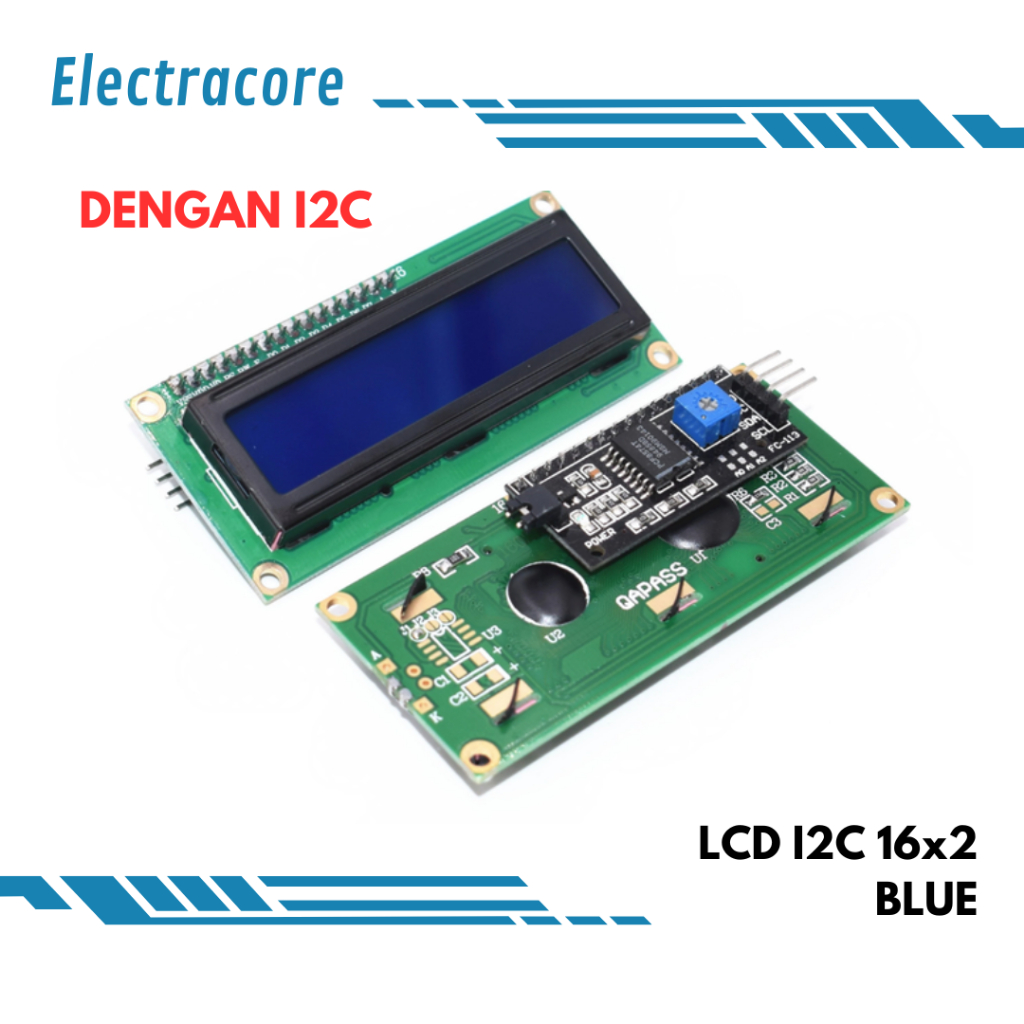 LCD I2C 16x2 Blue - LCD Arduino