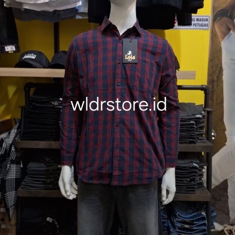 KEMEJA PRIA BRAND LOIS ORIGINAL SLIMFIT 451