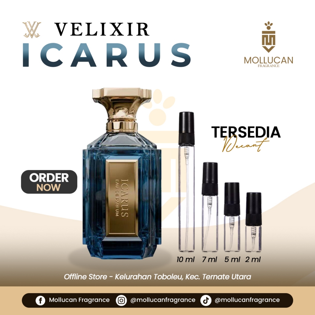 Decant Parfum Velixir Icarus 100% Original - 2ml 5ml 7ml 10ml