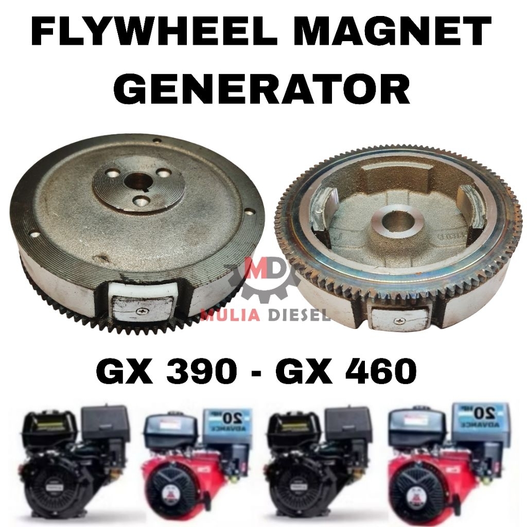 Flywheel Magnit Roda Putaran Magnet GX390 GX420 GX460 Generator Genset Roda Gendang Gila