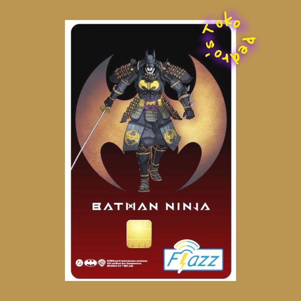 FLAZZ BCA Gen 2 /Gen2 /Kartun Karakter Super Hero - BATMAN SAMURAI COMBO Ori /Like eMoney eToll Tapc
