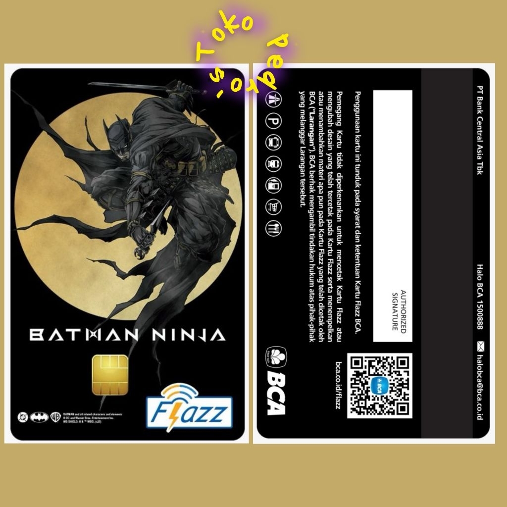 FLAZZ BCA Gen 2 /Gen2 /Kartun Karakter Super Hero - BATMAN DARK MOON Ori /Like eMoney eToll Tapcash 