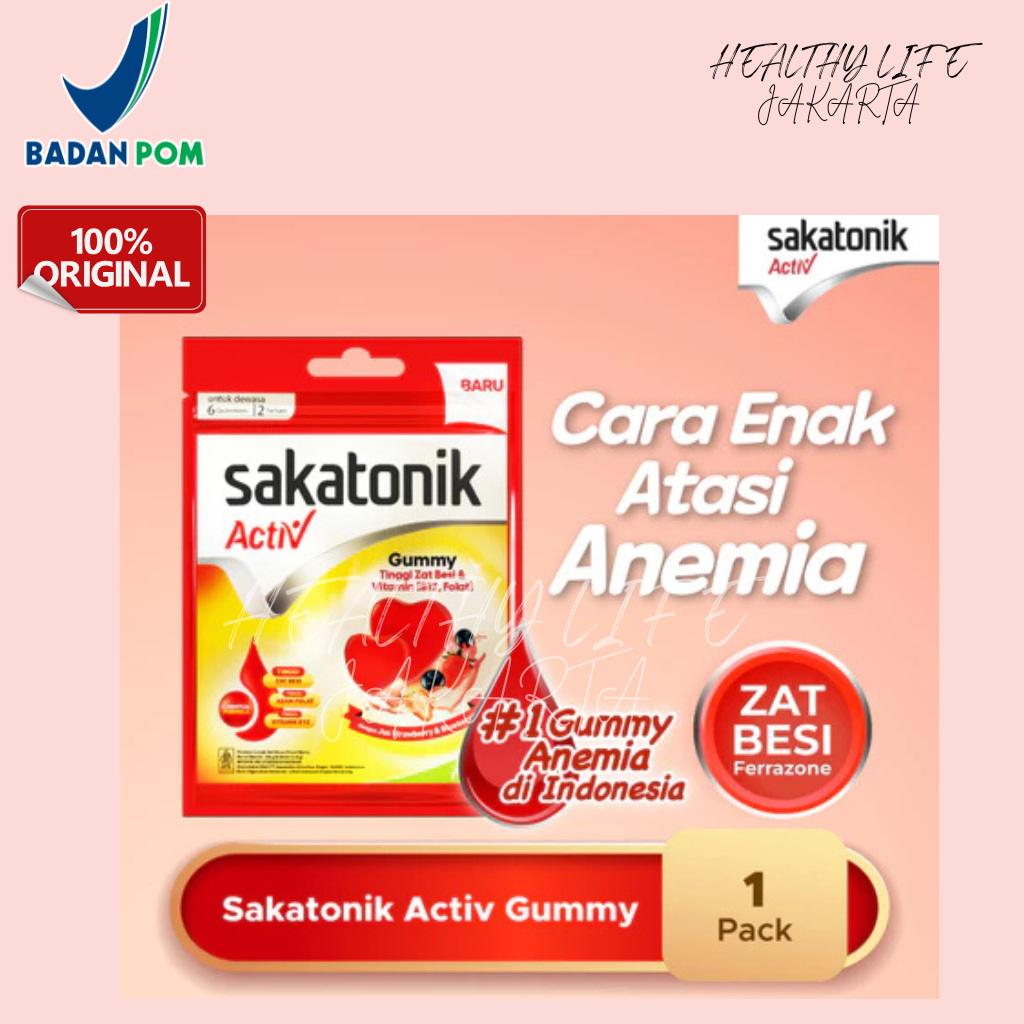 Sakatonik Activ Gummy - Multivitamin Zat Besi