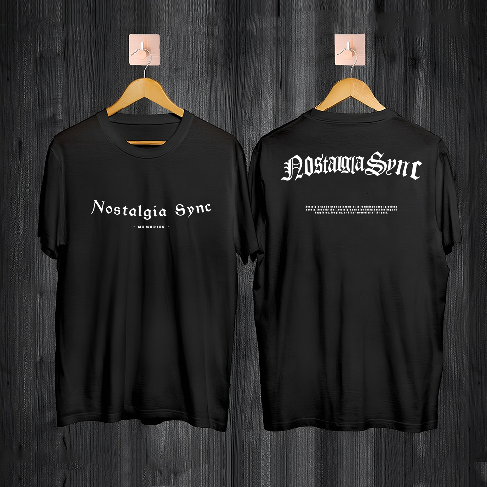 KAOS DISTRO HITAM JEPANG | BAJU KAOS PRIA WANITA | KAOS JEPANG NOSTALGIA SYNC| DISTRO KAOS PRIA WANI