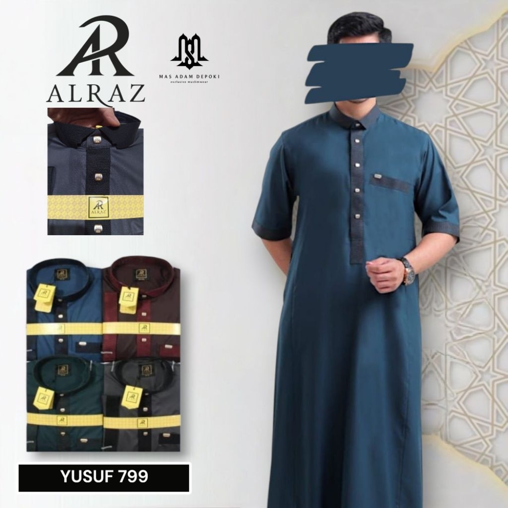 Jubah Al Raz Premium Lengan Pendek Yusuf
