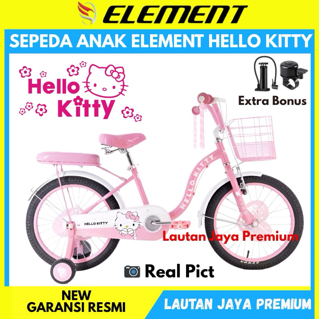 Sepeda Anak 16 Mini Element Hello Kitty New