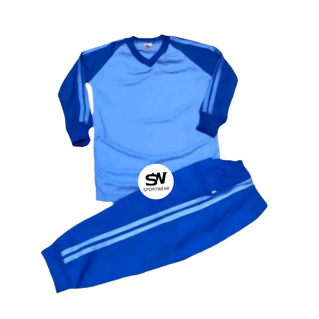 Seragam Olahraga Anak TK/SD/SMP/JUMBO Warna Benhur Biru Muda