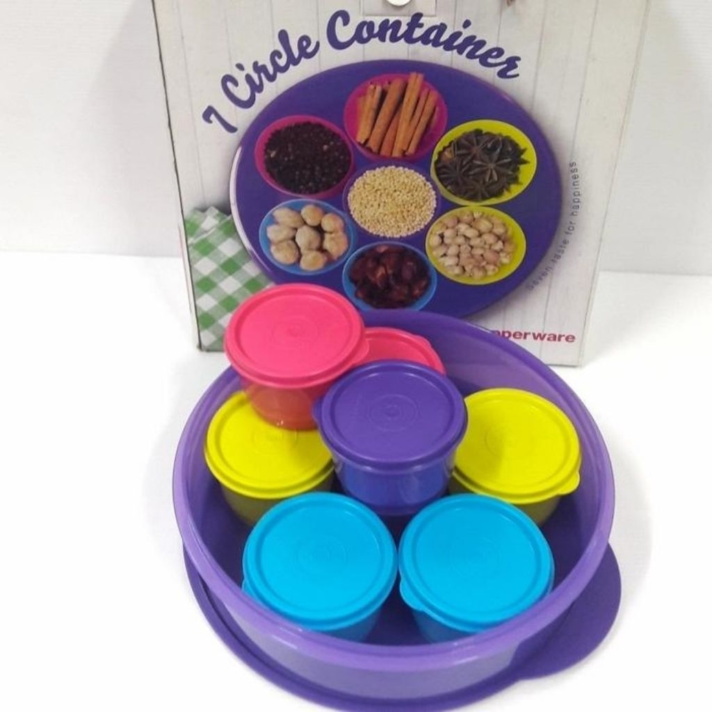 Tupperware 7 circle container set NEGO TIPIS