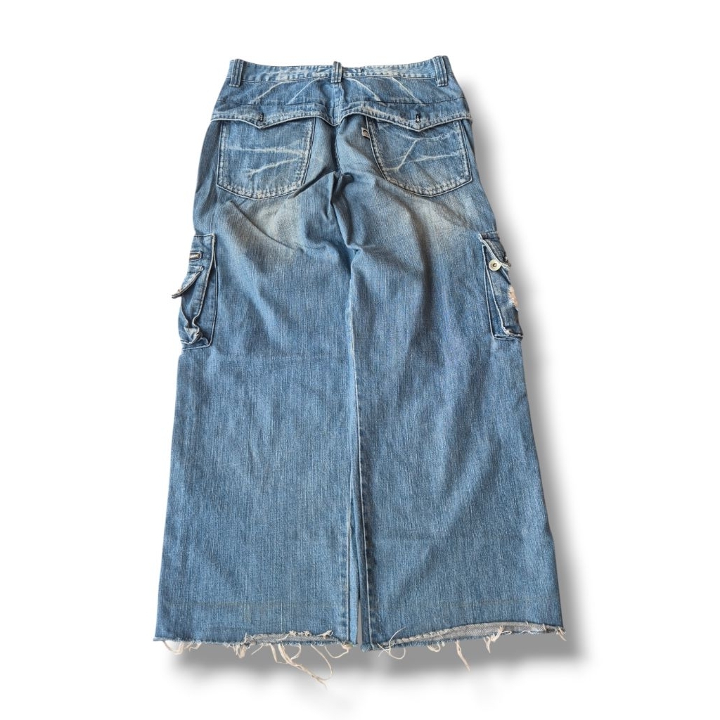 Super Wide Baggy Cargo Jeans Multipocket - Not Sovermet Dimitri Black Lafudge