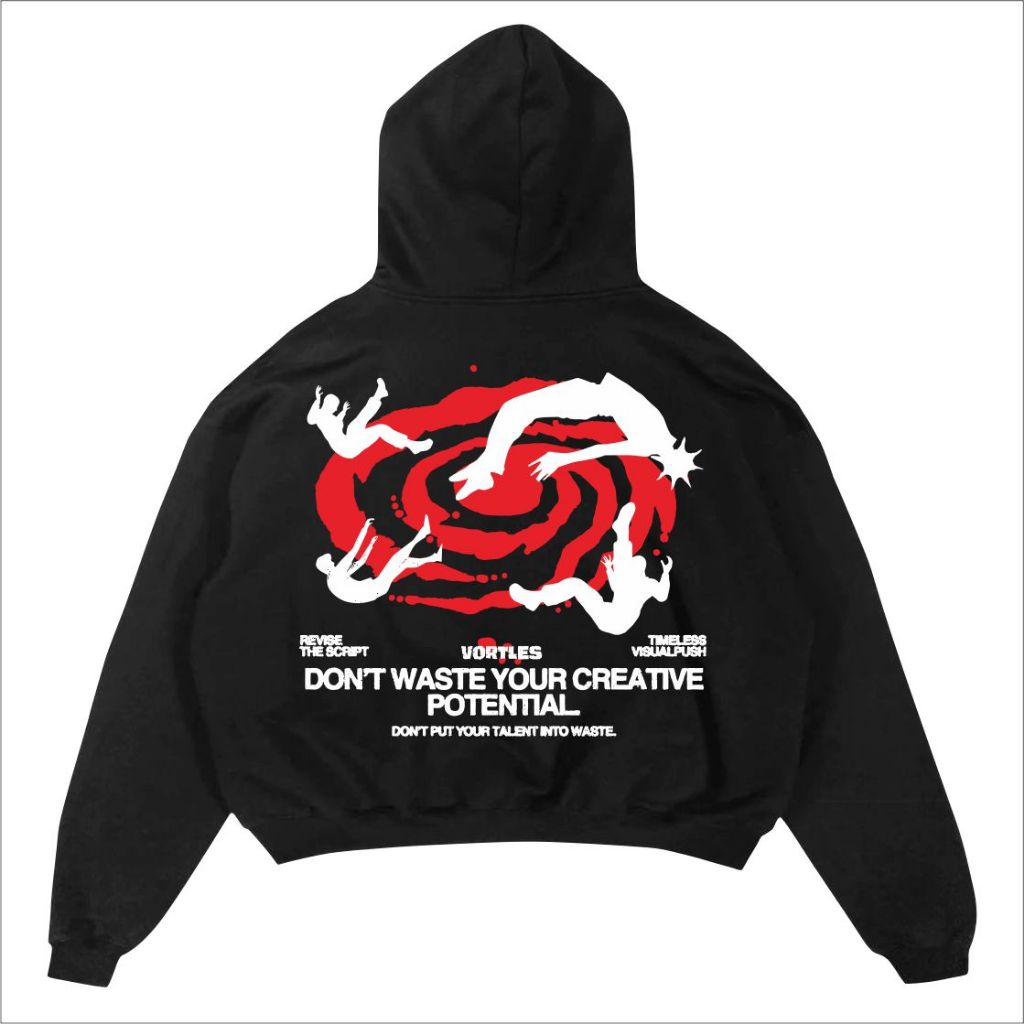 VRTLS Hoodie jumper Boxy cut POTENTIALl Hoodie Jumper boxy  Pria/Wanita