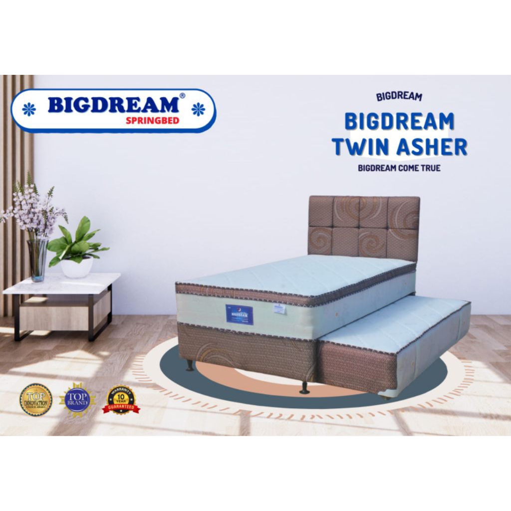 Kasur Springbed 2in1 Twin Asher Bigdream