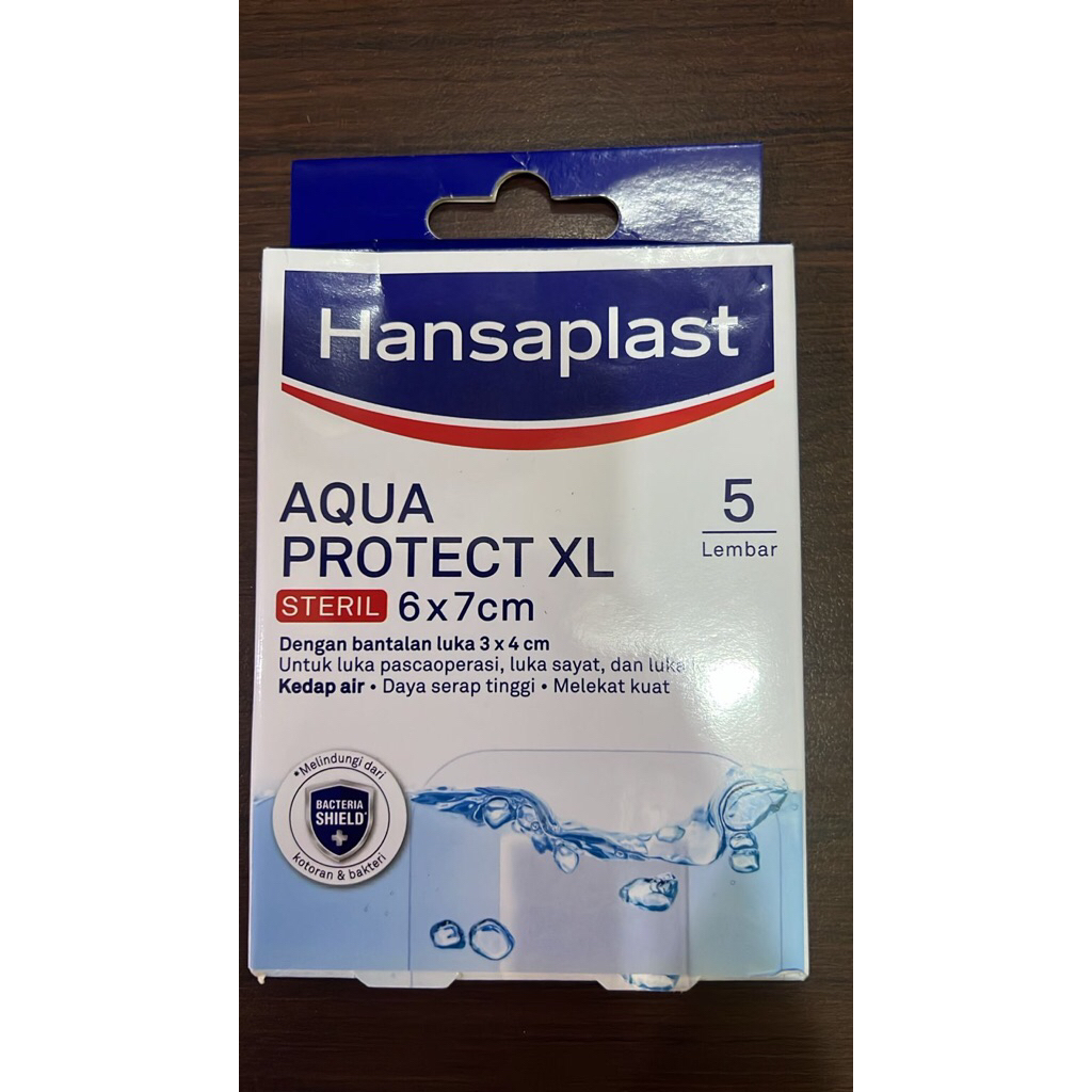Hansaplast Aqua Protect XL Steril 6x7cm 1 Box Isi 5 Lembar