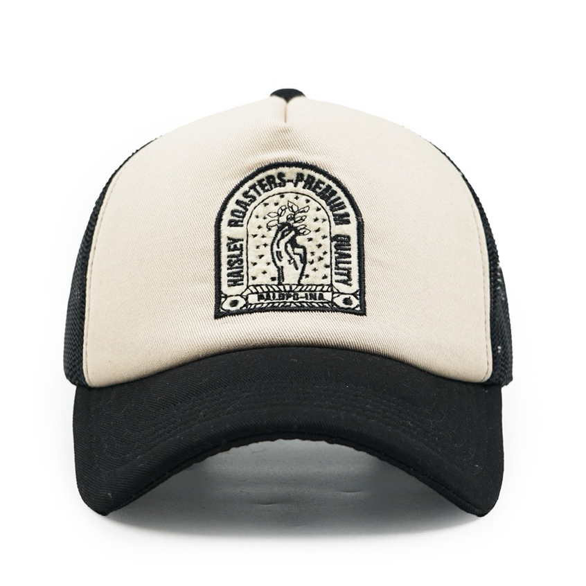 Haisley x caps trucker topi jaring pria topi distro topi baseball topi truker premium