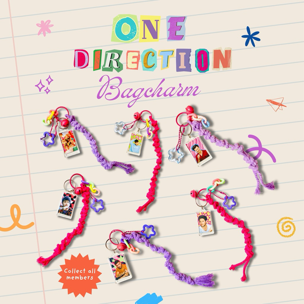 One Direction Bagcharm – Handmade Keychain Aesthetic