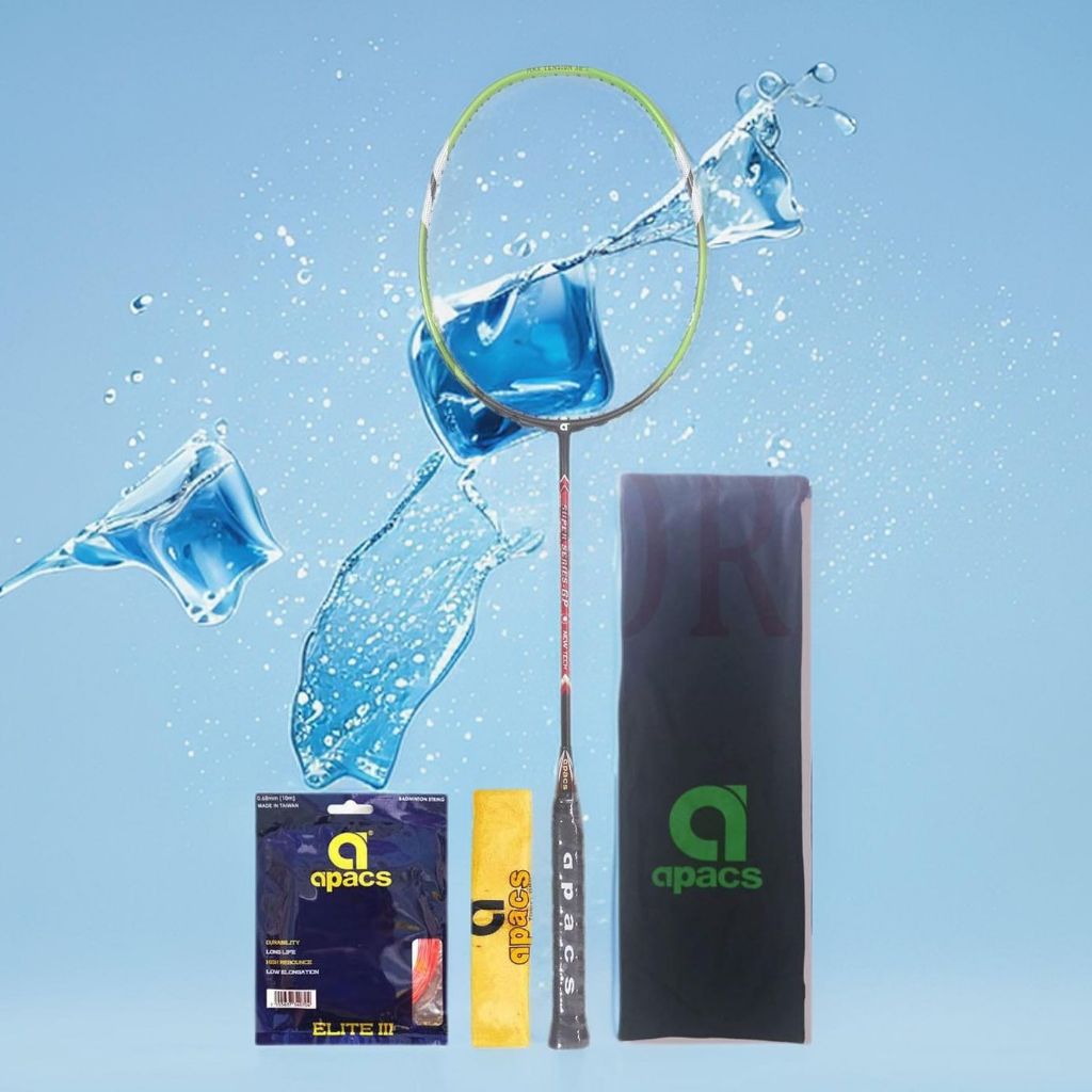 Raket Badminton Apacs Super Series GP Bonus Komplit Raket Apacs Super Series GP Original Raket Bulu 