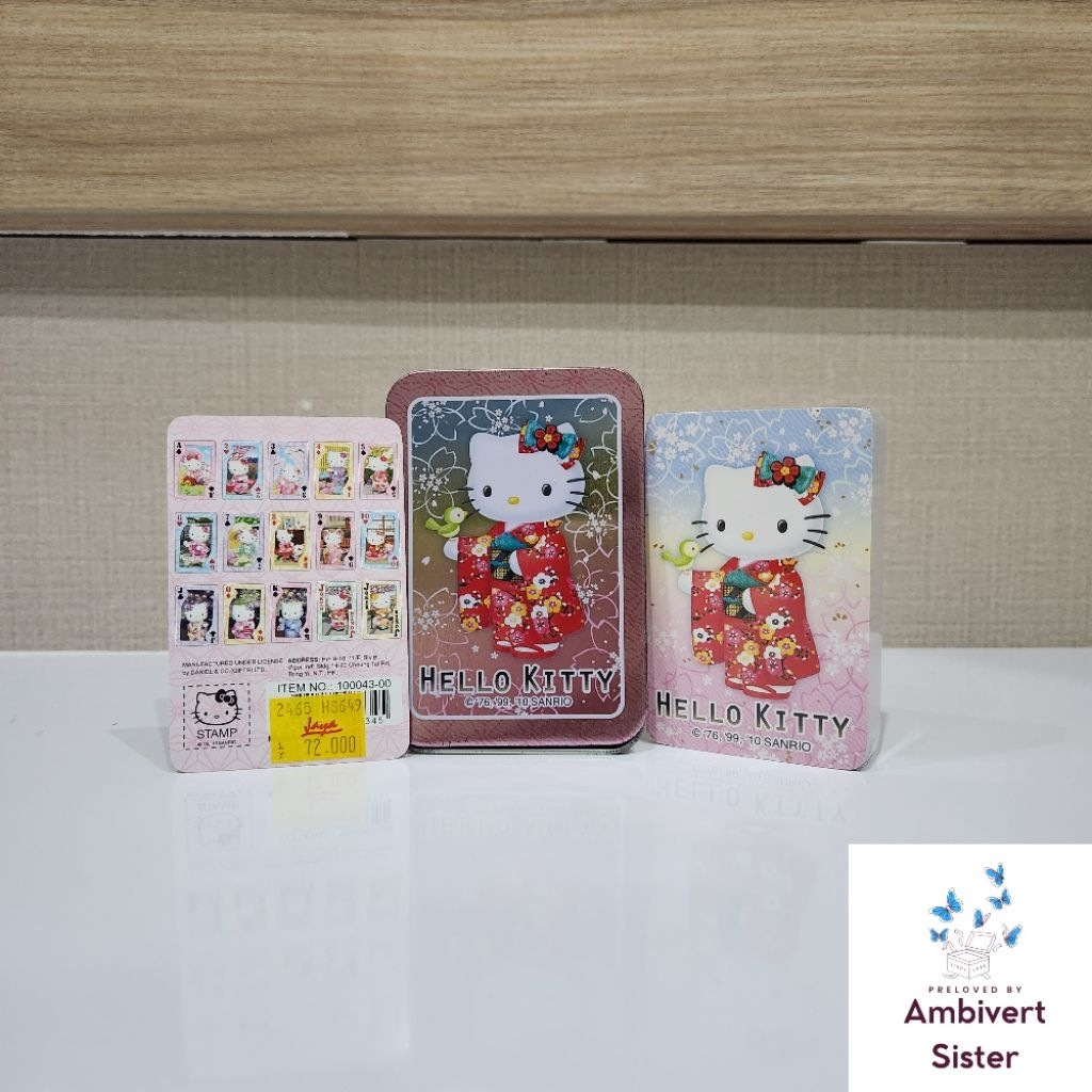 [ SEGEL ] Koleksi Mainan Anak Kartu Remi Hello Kitty Sanrio Asli Jepang