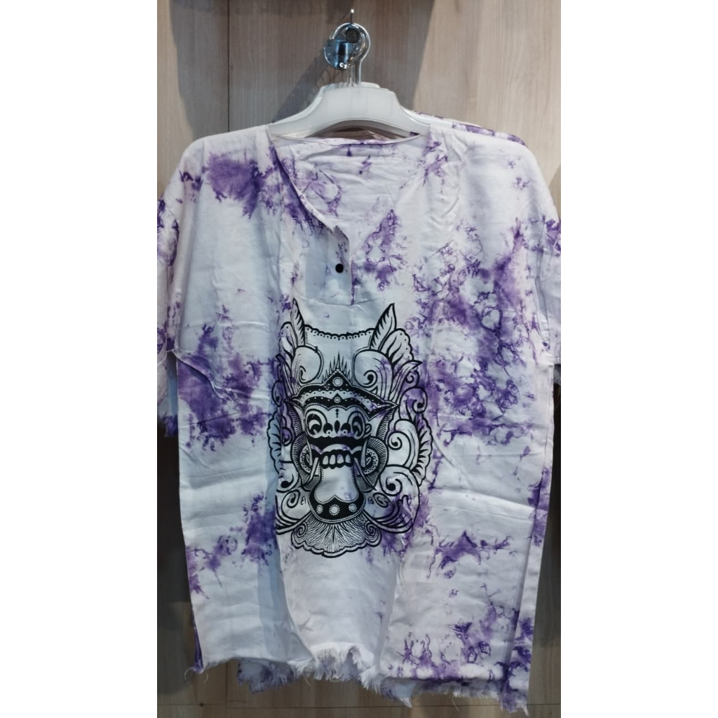 Baju barong bali jumbo dewasa Bercak Atasan kaos barong bali Baju bali barong dewasa jumbo