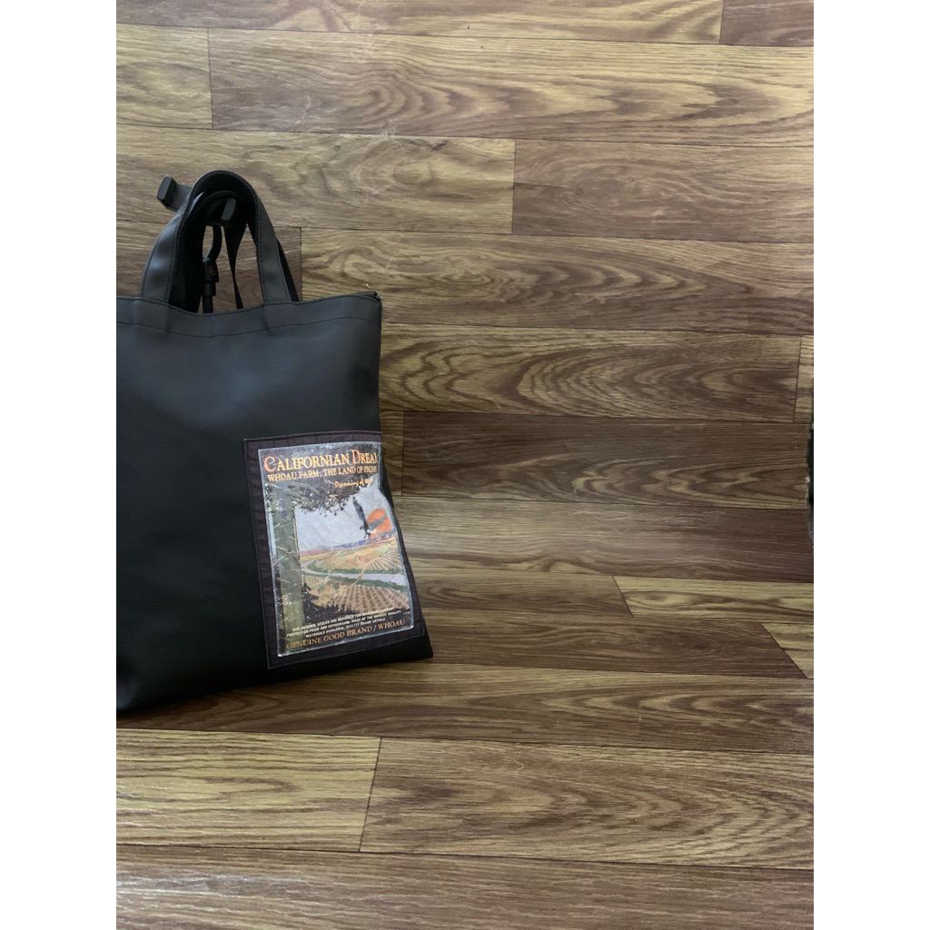 Tas WHO AU Branded Casual Vintage Tote Bag