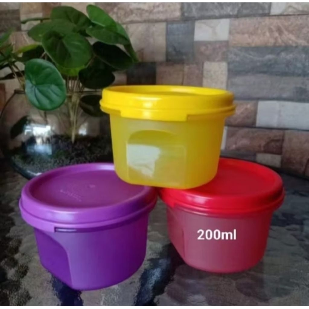 MM round 200ml, wadah mpasi/saos/soup & lain sebagainya, Tupperware