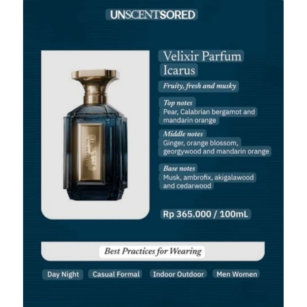 Parfume Velixir Icarus
