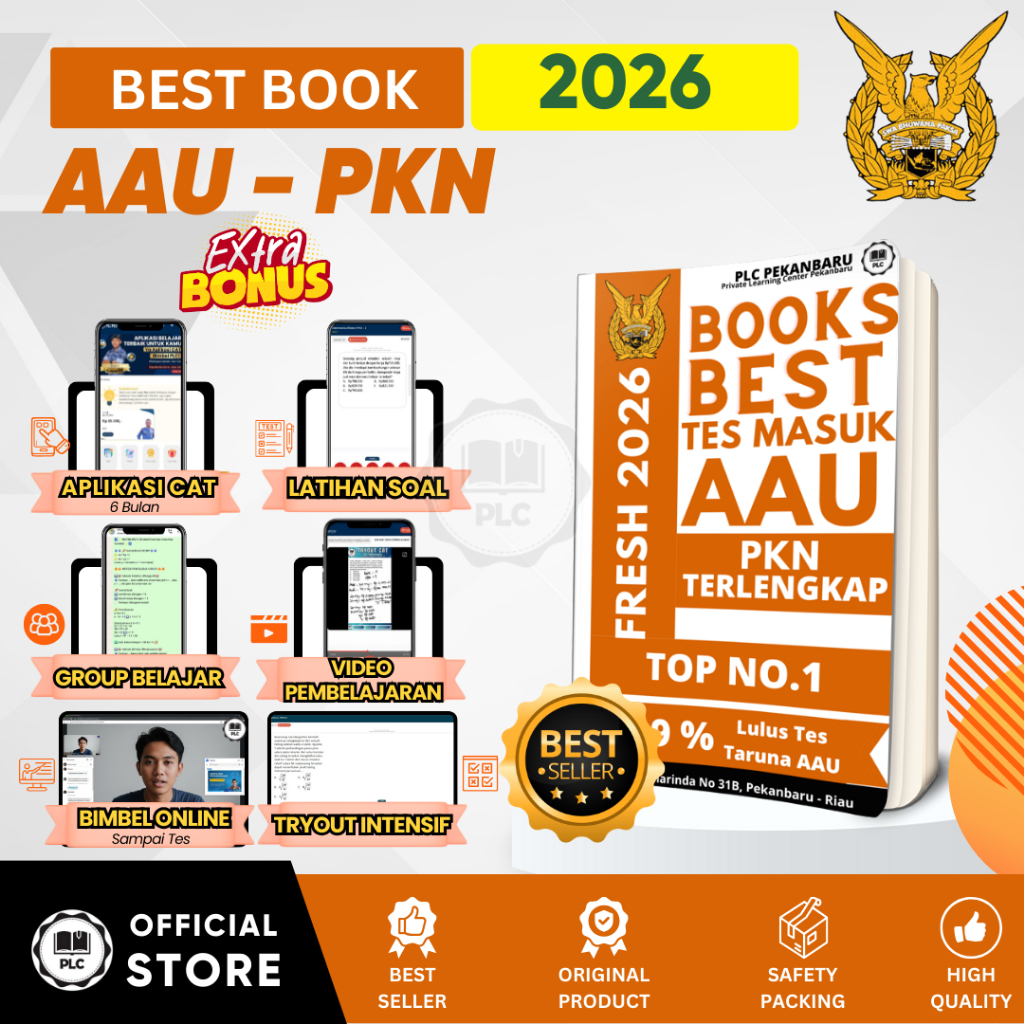 PLC - Buku Materi & Bank Soal PKN Persiapan Tes Masuk AAU 2026